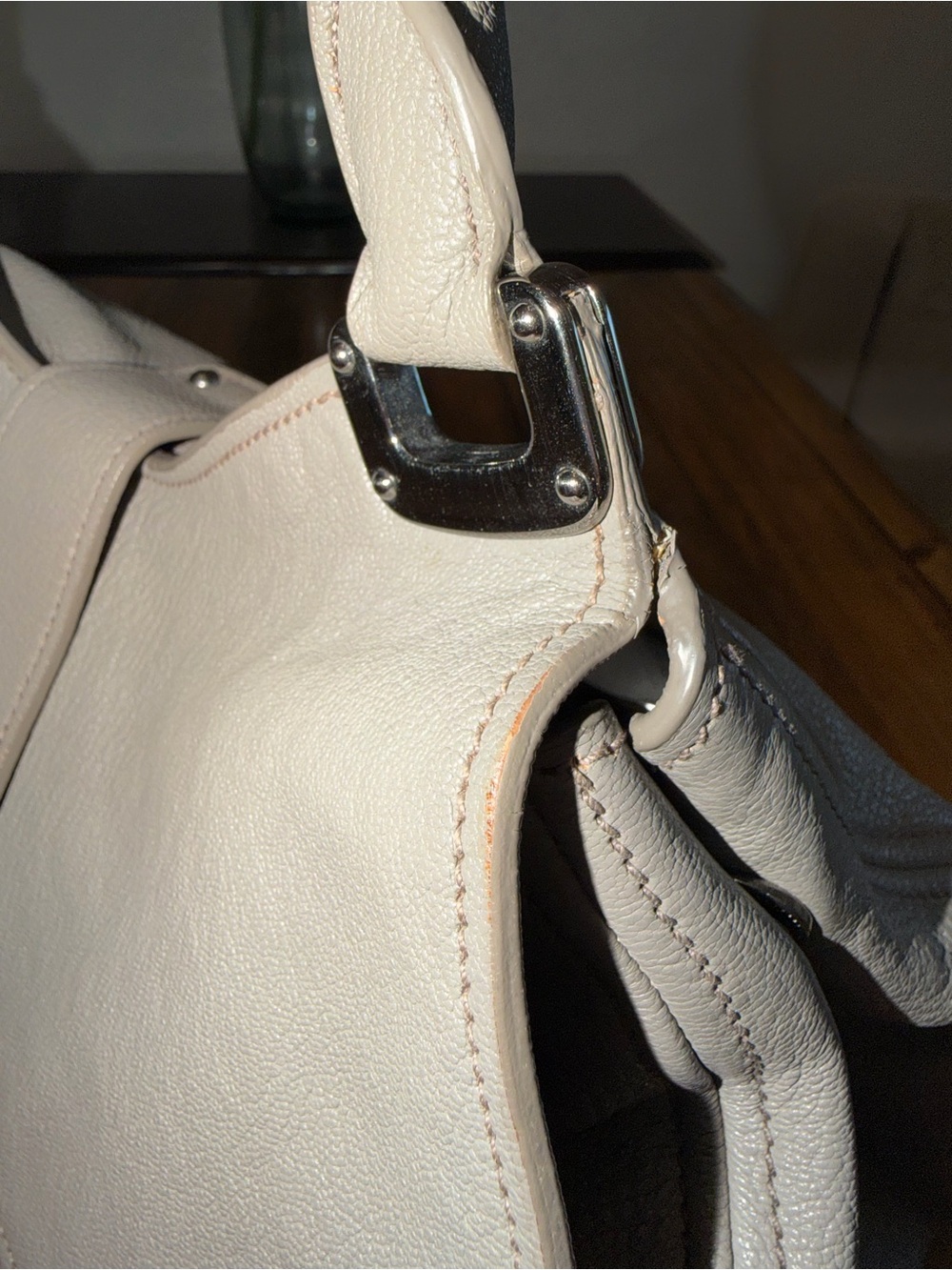 MIU MIU Grey Leather Shoulder Bag - Picture 10 of 16